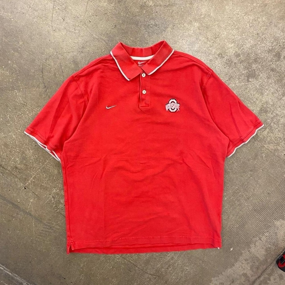 Vintage Ohio State Buckeyes Nike 2000s Polo Golf Shirt OSU Size XL